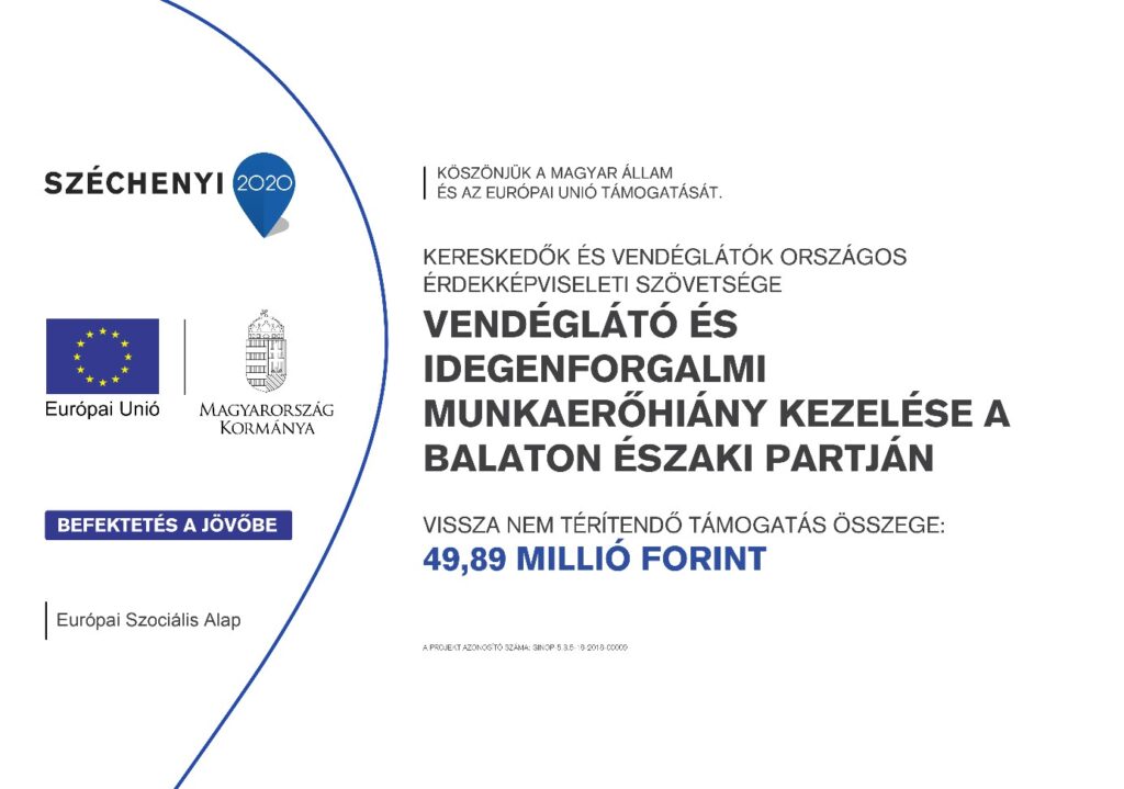 Vendéglátó és idegenforgalmi munkaerőhiány kezelése a Balaton északi partján – vállalkozók bevonásával